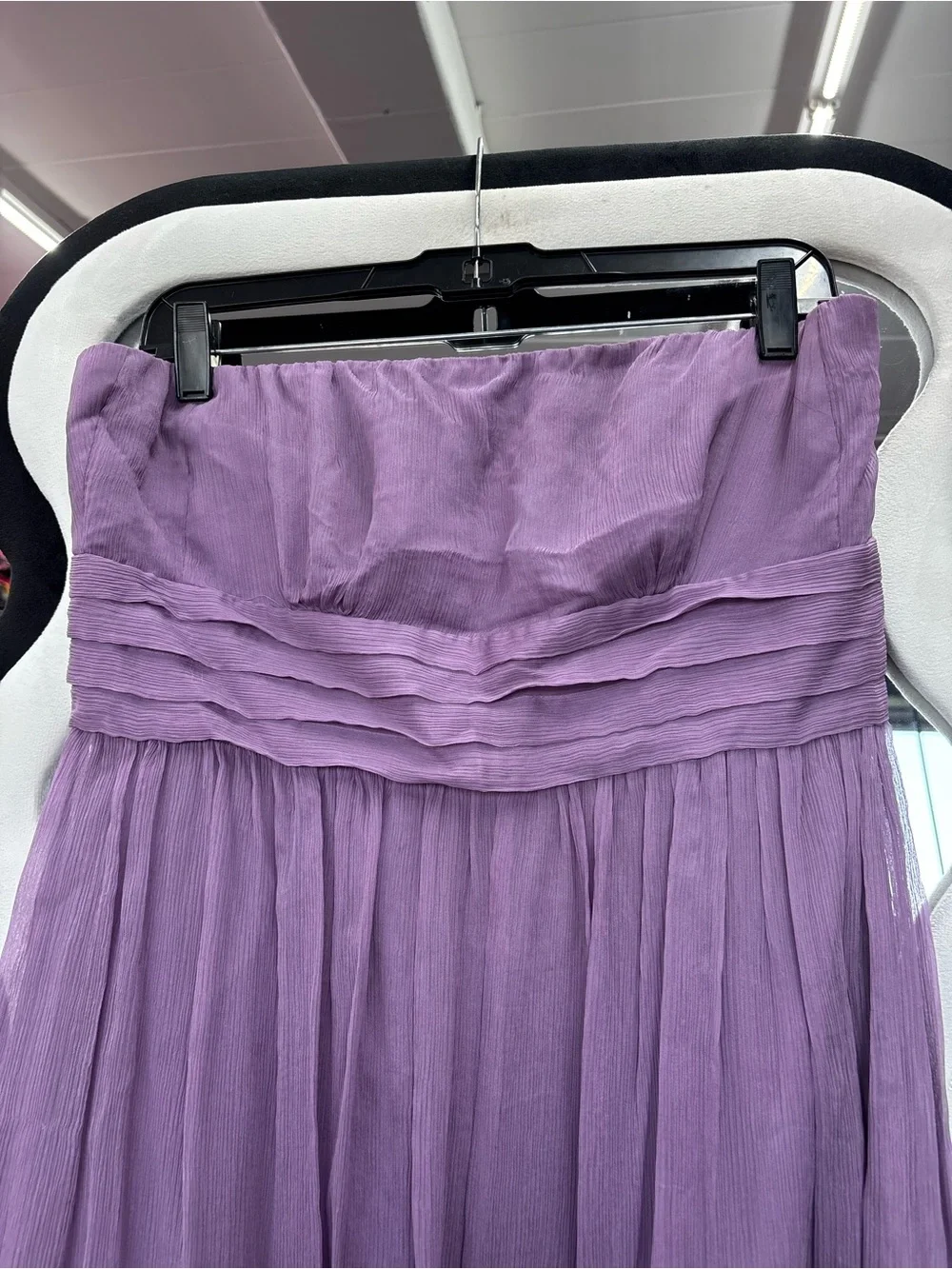J. Crew Strapless Lavender Purple Midi Dress